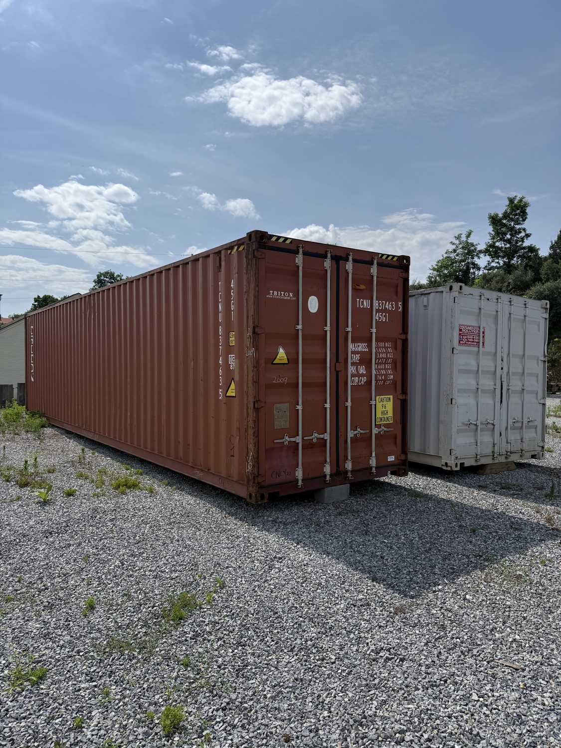 Containers Delivered yard in Woodlawn, VA — a short US-52 trip from Mount Airy
